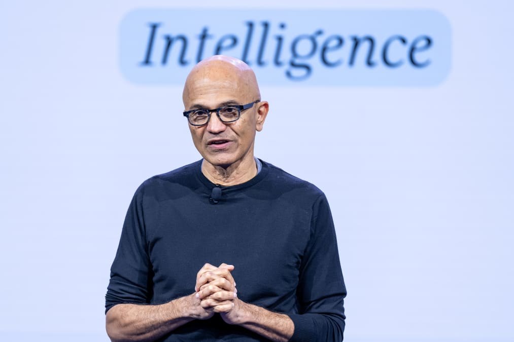 Microsoft's Nadella says AI needs an ‘emergency brake’ that humans control