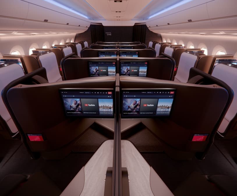 Delta's business-class revamp: New seats, menus, plates and more Porsches