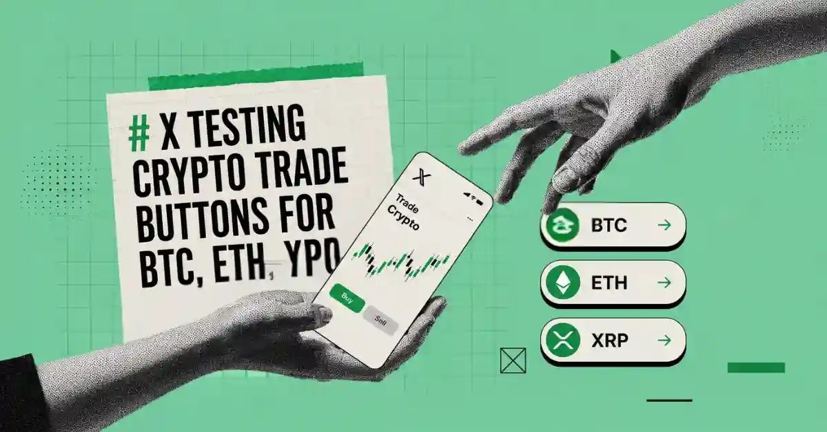 X Testing Crypto Trade Buttons for BTC, ETH, XRP and More