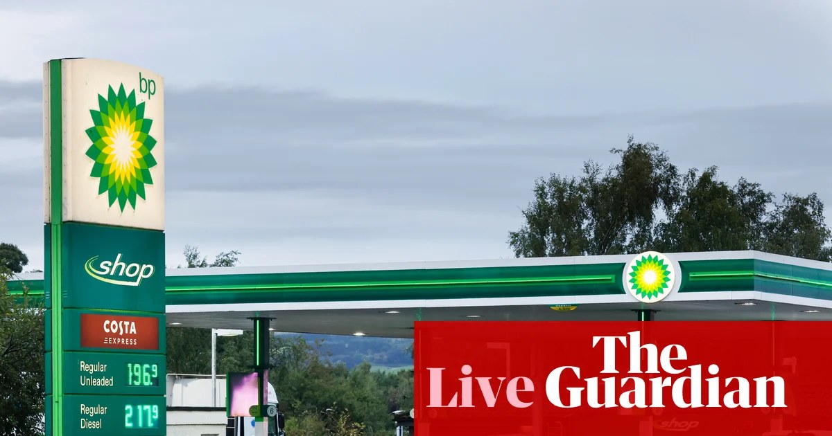 UK diesel prices hit record high at 199.18p a litre; housebuilder stocks surge on new homes scheme – business live