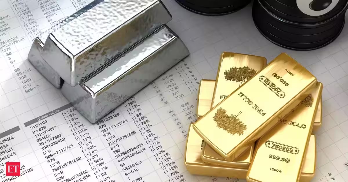 Gold prices tick up marginally amid weaker dollar, falling oil, and sliding yields